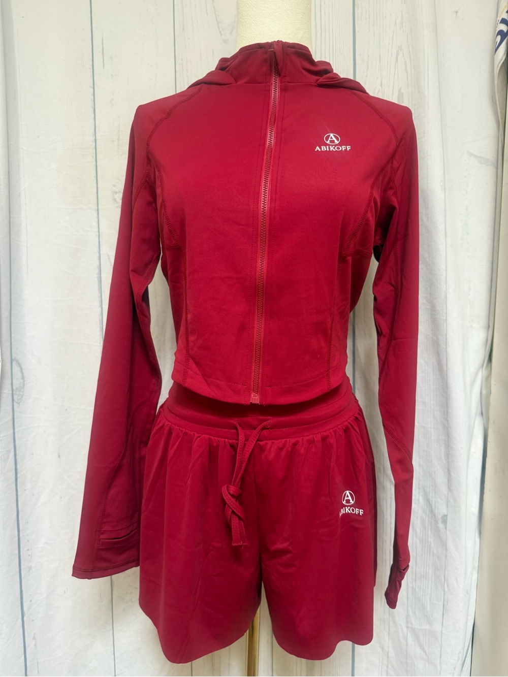 Women's High-Waist Athletic Shorts Set - Picture 2 of 4